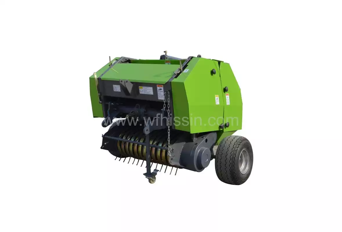 Round hay baler